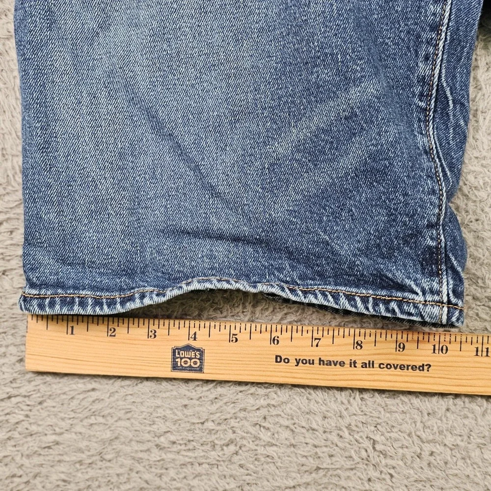 Levis Denim Shorts Mens 34 Medium Wash Distressed Jean 5 Pocket Summer Dad Jorts